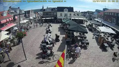 Egmond aan Zee, Holland, Pompplein Online-Webcam