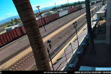 Gare El Garces vers l'est, Needles