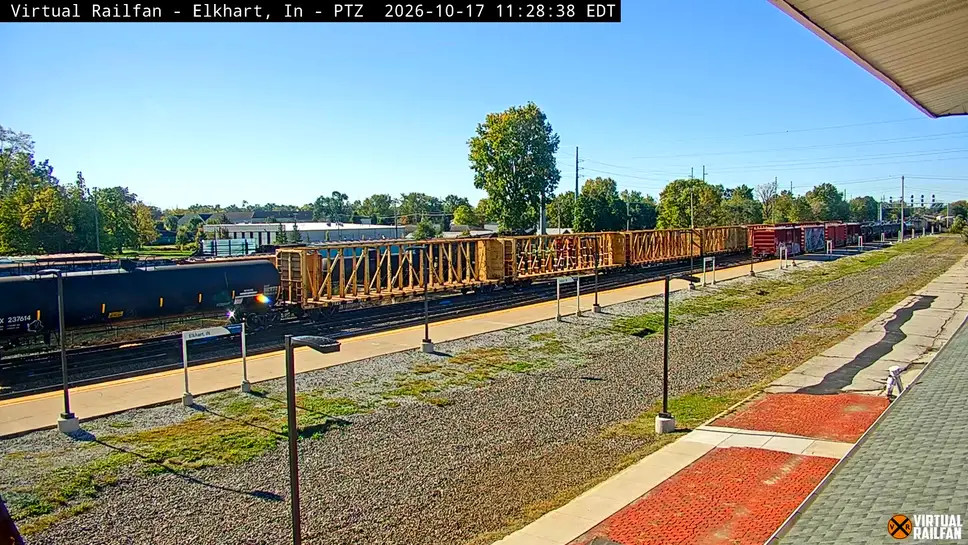 Webcam ao vivo Estação da Amtrak em Elkhart, Indiana