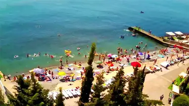 Casa de barcos dos golfinhos, Alushta webcam ao vivo