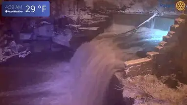 Elyria East River WaterFall, OH Online-Webcam