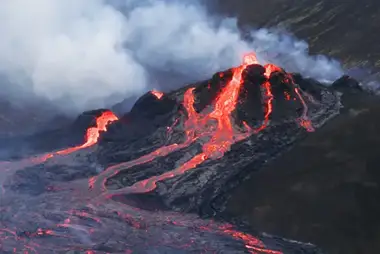 Geldingadalir volcano webcam, Iceland