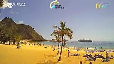 プラヤ デ ラス テレシタス、テネリフェ島 ウェブカメラのライブストリーム