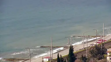 Beach in the village of Vardane Live Cam