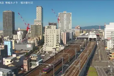 Binari della stazione di Fukui
