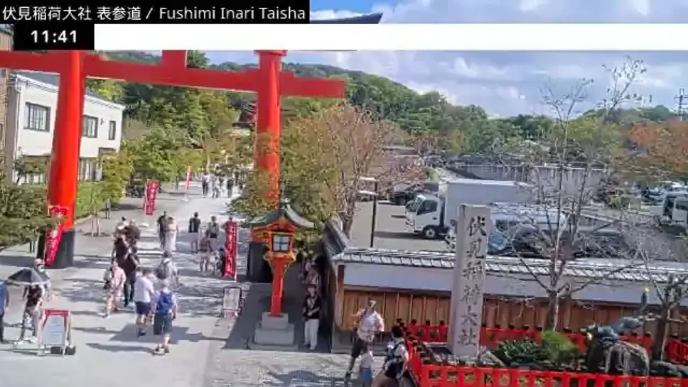 Live Webcam Fushimi Inari Taisha Approach, Kyoto