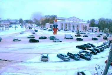 Online webcam on Gagarin square in Tver city, Russia