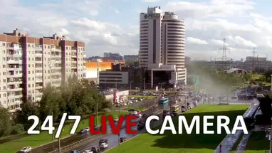 Encruzilhada da Rua Gakkelevskaya e Bogatyrsky Prospekt, São Petersburgo webcam ao vivo