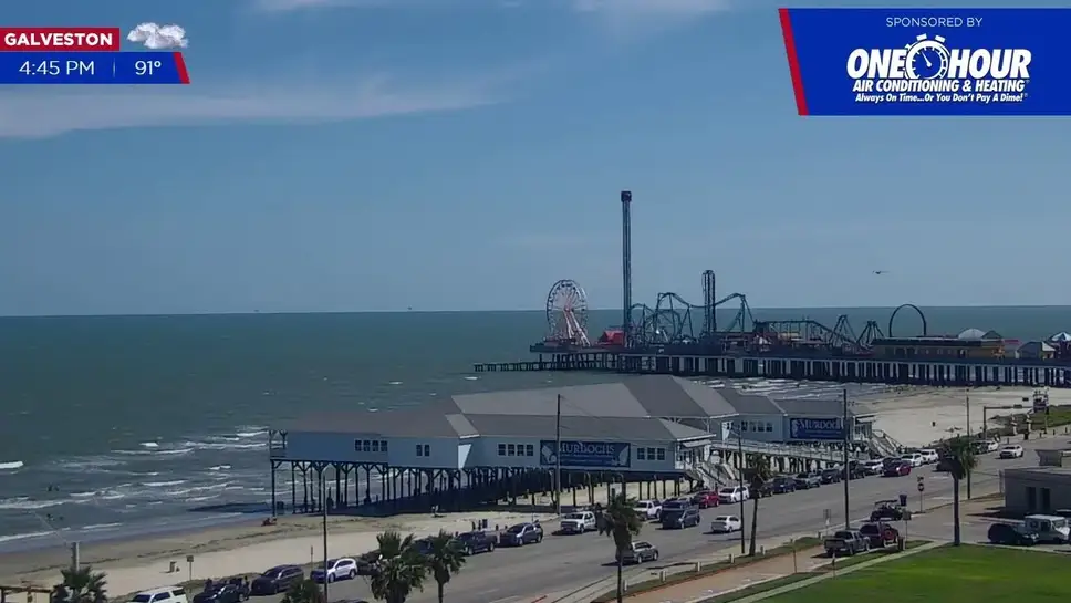 Live cam Galveston Island City ️ camera24
