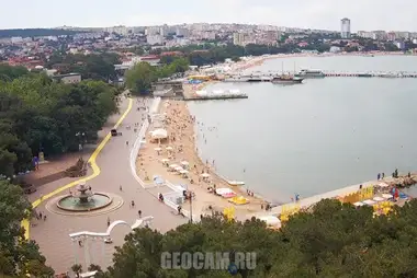 Webcam with a view of Gelendzhik from the restaurant «Horizon»