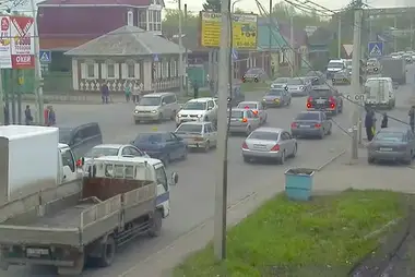 Crossroads of Herzen Street and 7th North, Omsk