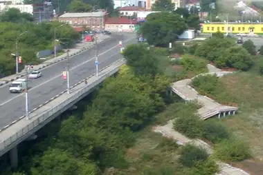 Webcam at the bridge over the Glebuchev ravine