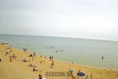 Golubitskaya beach webcam, the Sea of ​​Azov, Russia