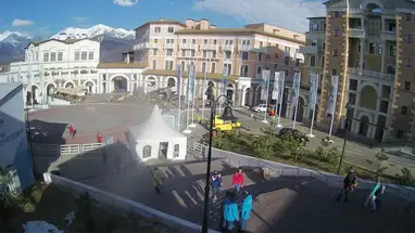 Ulica Gornaja, ośrodek narciarski Krasnaja Polana kamera na żywo