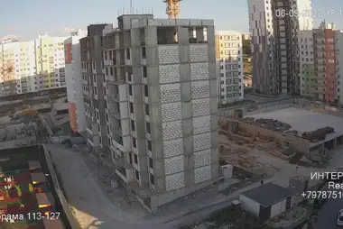 Webcam of the construction of the residential complex «Gorod Mira», Simferopol, Crimea