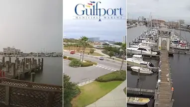 Gemeentelijke jachthaven van Gulfport, MS online-webcam