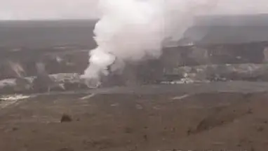 Halemaumau kratervulkaan, Hawaï online-webcam