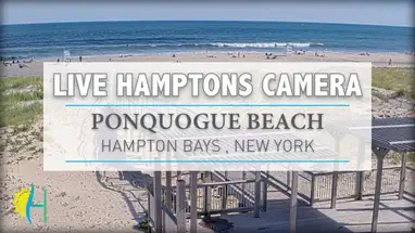 Playa Ponquogue, Bahías de Hampton cámara web en vivo