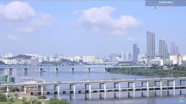 ソウル漢江 ウェブカメラのライブストリーム