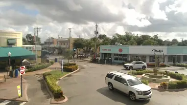 W centrum Stuart na Florydzie kamera na żywo
