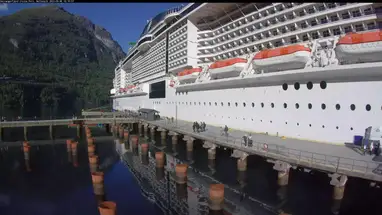 Port wycieczkowy Hellesylt kamera na żywo