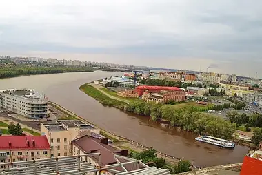 View of Irtysh and Om rivers, Omsk