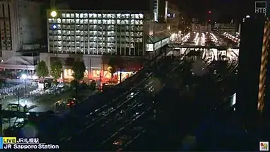 Stazione ferroviaria di Sapporo webcam dal vivo