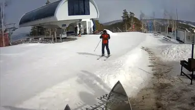 Веб-камера Вершина К1 Фанпарка «Бобровый лог», Красноярск в реальном времени