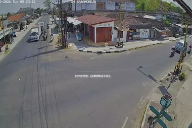 Karangmojo Crossroads North View, Gunungkidul