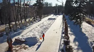 Piazza antistante l'Obelisco della Vittoria a Kashira webcam dal vivo