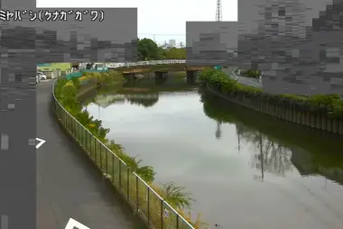Rivière Kenaga au pont Washimiya, Adachi