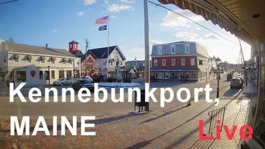 Веб-камера Док-сквер, Кеннебанкпорт в реальном времени