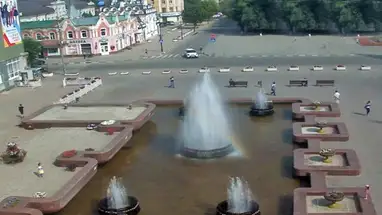 Fountain Melody, Sergei Rachmaninov Square, Saratov Live Cam