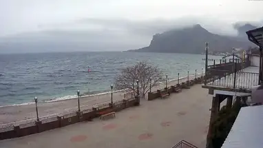 Praia de nudismo, Koktebel webcam ao vivo