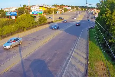 Webcam on the Communal Bridge in Biysk