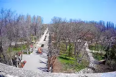 Webcam in the Komsomolsk Park of Feodosia, Crimea