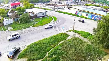 Incrocio delle strade Korolenko e Muromtsevskij, Biysk webcam dal vivo