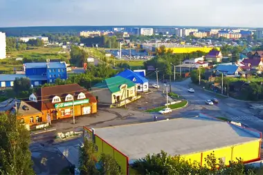 Intersection of Krasnoarmeyskaya and Mitrofanova streets, Biysk