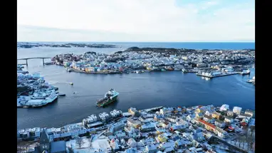 Centrum miasta Kristiansund kamera na żywo