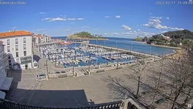 Hafen von Lekeitio, Baskenland Online-Webcam