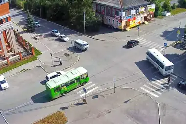 Webcam at the intersection of Lenin/Moprovsky in Biysk