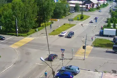 Webcam at the intersection of Lenin/Kozhevenny in Biysk
