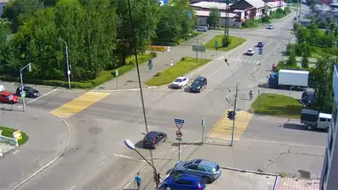 Skrzyżowanie ulic Lenina i Kożevennego kamera na żywo