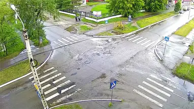 Kruispunt van de straten Gorno-Altaiskaya en Leningradskaya online-webcam