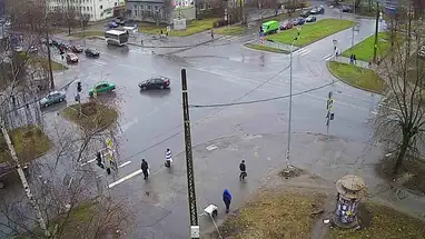 Skrzyżowanie Leningradu i Alei Październikowej, Pietrozawodsk kamera na żywo