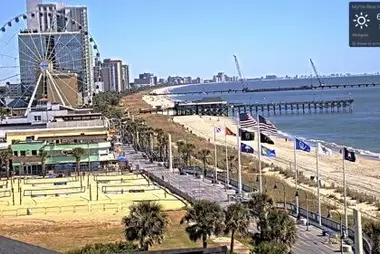 Calçadão de Myrtle Beach ao vivo