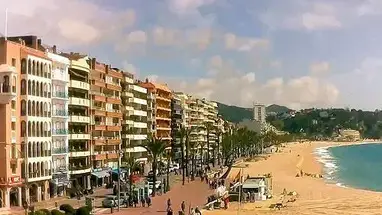 Lloret de Mar, plaża kamera na żywo