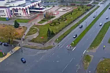 Webcam at the intersection of Lomonosov and Popov streets, Veliky Novgorod