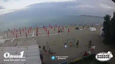 ओडेसा में लुज़ानोव्का" समुद्र तट लाइव वेबकैम प्रसारण