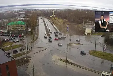 Kruispunt van de straten Lyzhnaya en Baltiyskaya